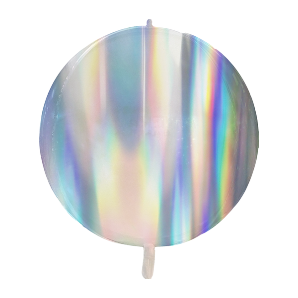 BALAO HOLOGRAFICO ESPELHADO 2D 18" REDONDO UN POPPER