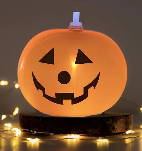 BALAO LATEX ABOBORA COM LED DECORATIVA HALLOWEEN 05UN BRDECOR