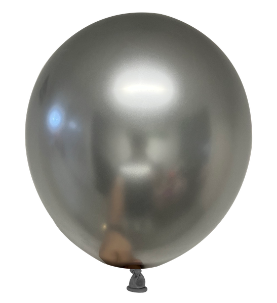 BALAO LATEX Nº11 CROMADO PRATA 25UN CELEBRATOON