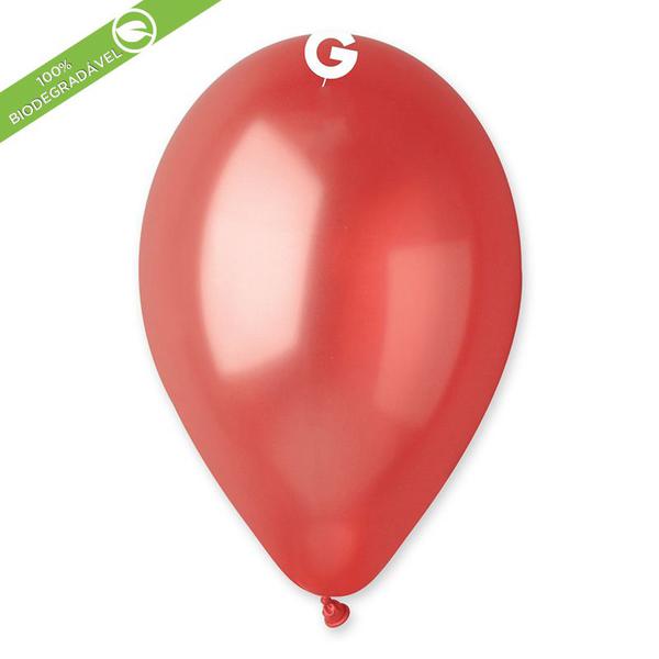 BALAO LATEX Nº12 SOLID COLOUR METALIC VERMELHO UN MEGATOON