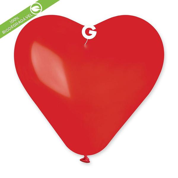 BALAO LATEX Nº17 CORACAO VERMELHO UN MEGATOON
