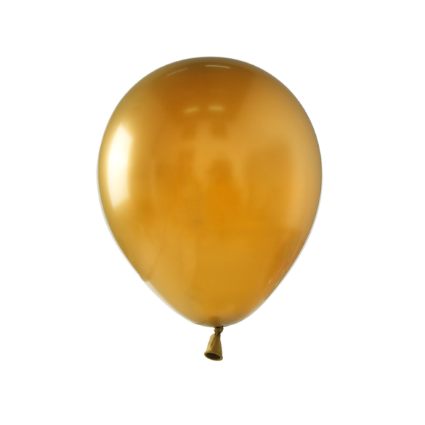 BALAO LATEX Nº5 CROMADO OURO 50UN CELEBRATOON