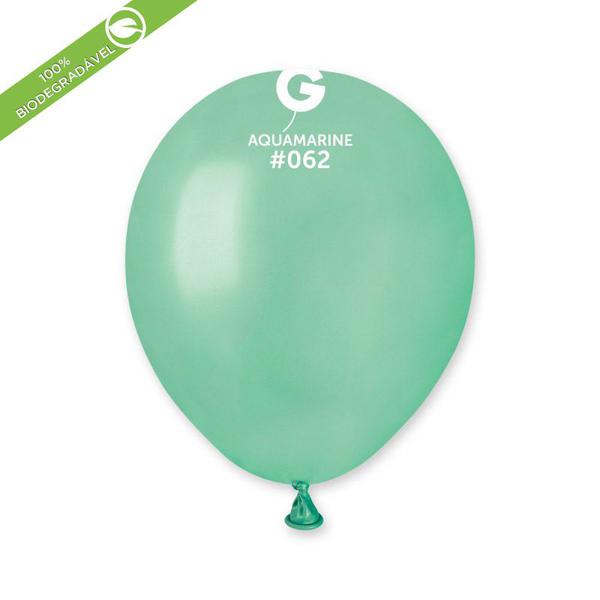 BALAO LATEX Nº5 SOLID COLOUR METALIC AQUAMARINA UN MEGATOON