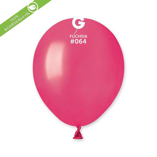 BALAO LATEX Nº5 SOLID COLOUR METALIC FUCSIA UN MEGATOON