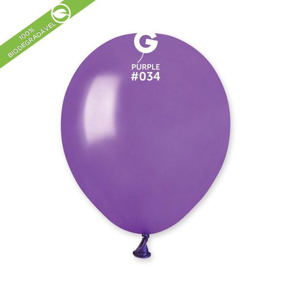 BALAO LATEX Nº5 SOLID COLOUR METALIC ROXO UN MEGATOON