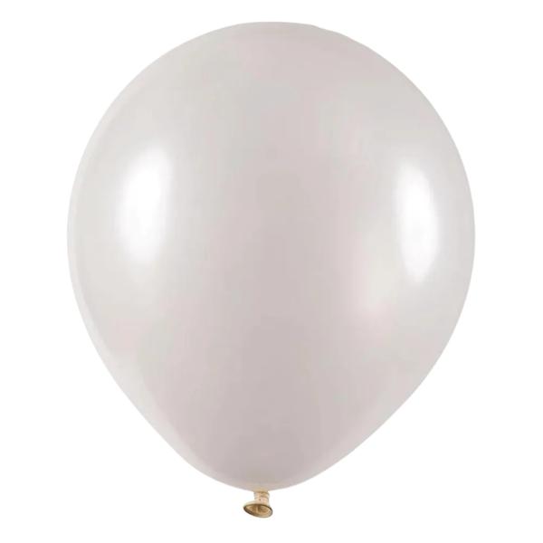 BALAO LATEX PEROLADO N°16 BRANCO 12UN ART LATEX