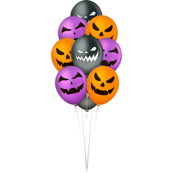 BALAO LATEX PREMIUM 12" HALLOWEEN 10UN REGINA