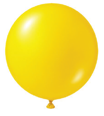 BALAO LATEX REDONDO LISO N°12 AMARELO 25UN REGINA