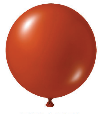 BALAO LATEX REDONDO LISO N°12 TERRACOTA 25UN REGINA