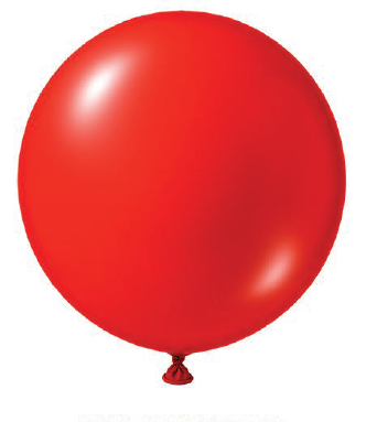 BALAO LATEX REDONDO LISO N°12 VERMELHO 25UN REGINA