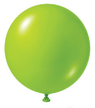 BALAO LATEX REDONDO LISO N°5 VERDE LIMAO 50UN REGINA