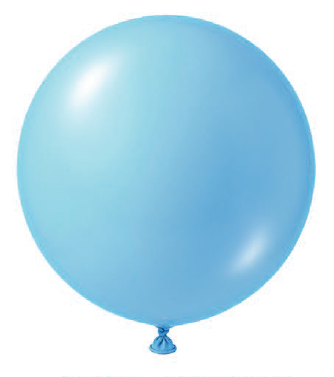 BALAO LATEX REDONDO LISO N°9 AZUL CELESTE 50UN REGINA