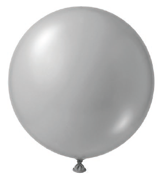BALAO LATEX REDONDO LISO N°9 CINZA 50UN REGINA