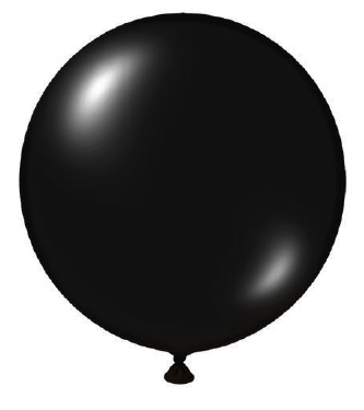 BALAO LATEX REDONDO LISO N°9 PRETO 50UN REGINA