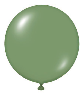 BALAO LATEX REDONDO LISO N°9 VERDE EUCALIPTO 50UN REGINA