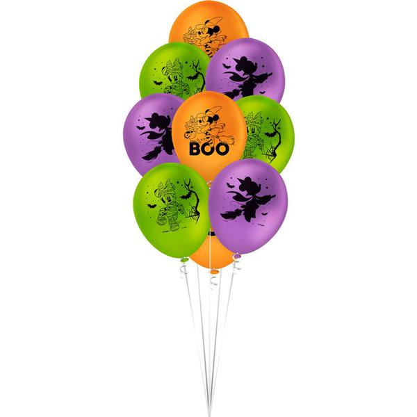 BALAO LATEX REDONDO Nº09 HALLOWEEN MINNIE 25UN REGINA