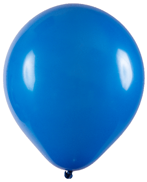 BALAO LATEX REDONDO N°12 AZUL 50UN ART LATEX