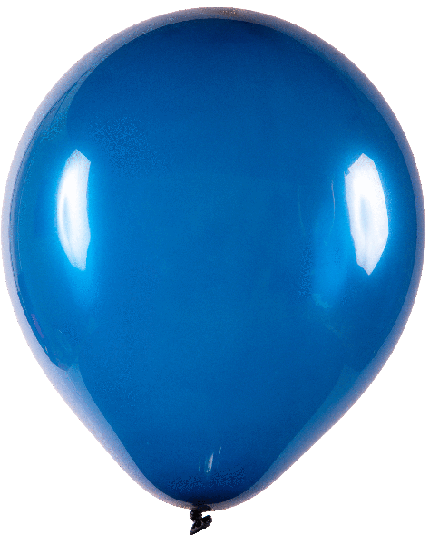 BALAO LATEX REDONDO N°12 AZUL MARINHO 50UN ART LATEX