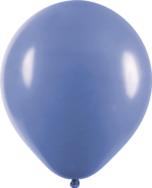 BALAO LATEX REDONDO N°16 AZUL JEANS 12UN ART LATEX