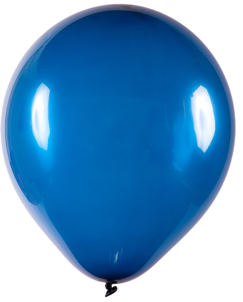 BALAO LATEX REDONDO N°16 AZUL MARINHO 12UN ART LATEX