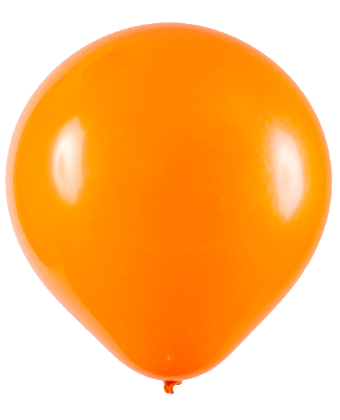 BALAO LATEX REDONDO N°5 LARANJA 50UN ART LATEX
