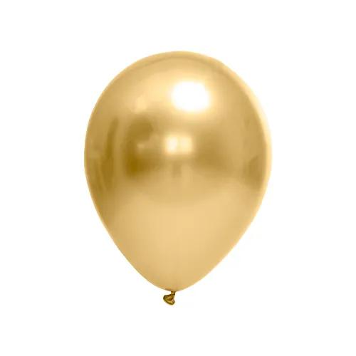 BALAO LISO CROMADO Nº12 OURO 25UN FESTBALL