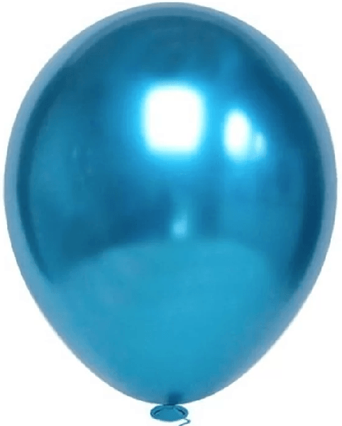 BALAO LISO CROMADO Nº5 AZUL 25UN FESTBALL