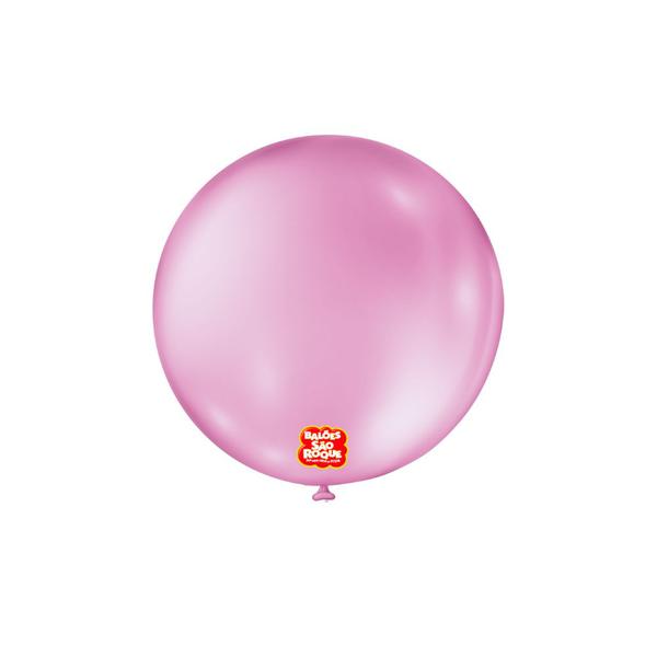 BALAO LISO RED Nº05 ROSA CHICLETE 50UN SAO ROQUE