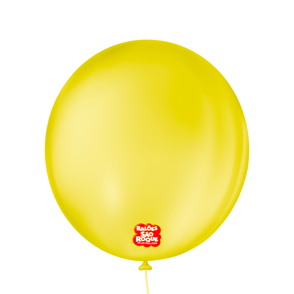 BALAO LISO REDONDO Nº09 AMARELO CITRINO 50UN SAO ROQUE