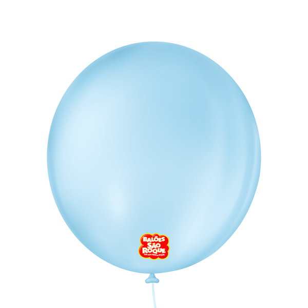 BALAO LISO REDONDO Nº09 AZUL BEBE 50UN SAO ROQUE
