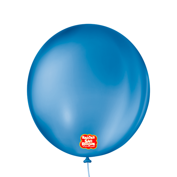 BALAO LISO REDONDO Nº09 AZUL COBALTO 50UN SAO ROQUE