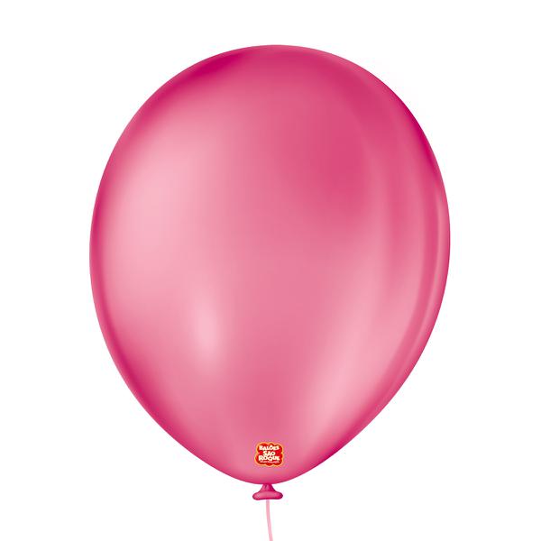 BALAO LISO REDONDO Nº09 NEW PINK 50UN SAO ROQUE