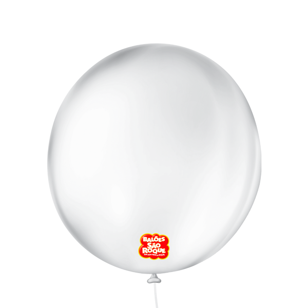 BALAO LISO REDONDO Nº09 TRANSPARENTE 50UN SAO ROQUE