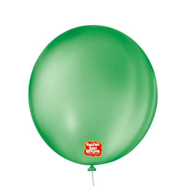 BALAO LISO REDONDO Nº09 VERDE BANDEIRA 50UN SAO ROQUE