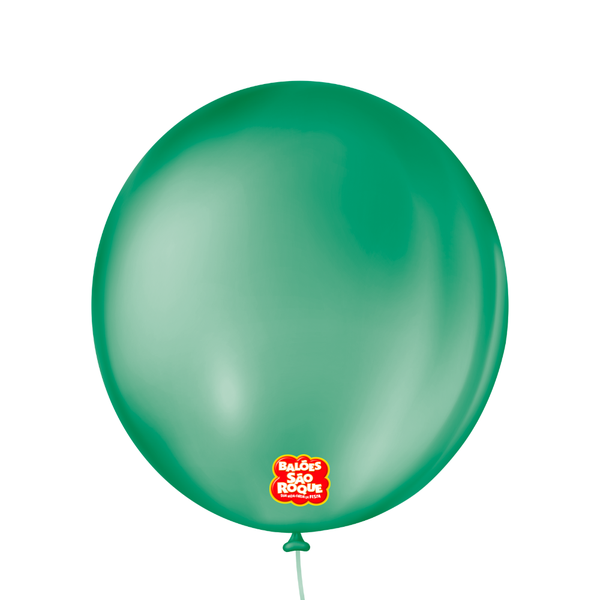 BALAO LISO REDONDO Nº09 VERDE FOLHA 50UN SAO ROQUE