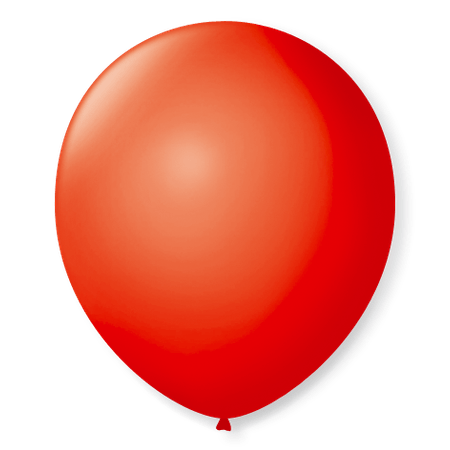 BALAO LISO REDONDO Nº05 VERMELHO 50UN PIC PIC