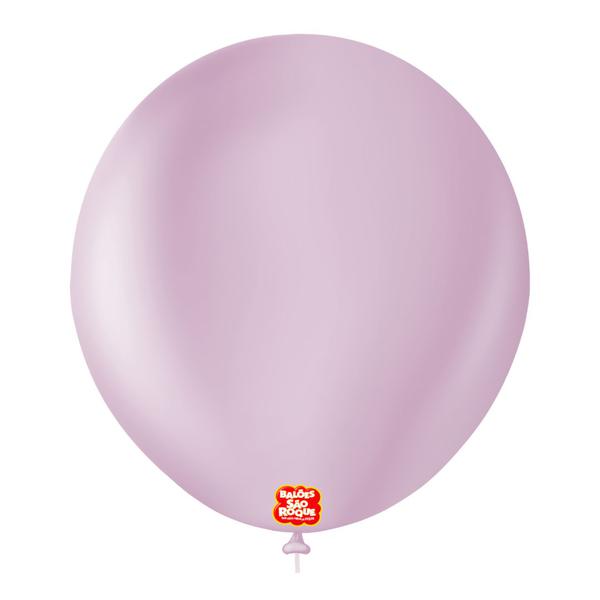 BALAO REDONDO Nº07 LILAS RETRO 50UN SAO ROQUE