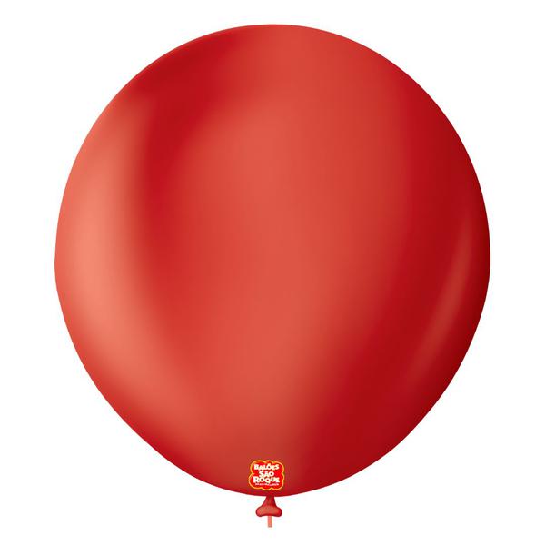 BALAO REDONDO Nº07 VERMELHO CEREJA 50UN SAO ROQUE