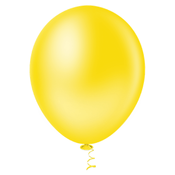 BALAO LISO REDONDO Nº09 GRANFESTA AMARELO 50UN PIC PIC