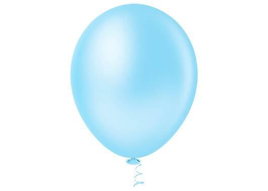 BALAO LISO REDONDO Nº09 GRANFESTA AZUL CANDY 50UN PIC PIC