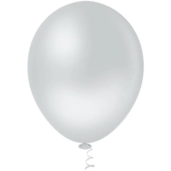 BALAO LISO REDONDO Nº09 GRANFESTA CINZA CANDY 50UN PIC PIC