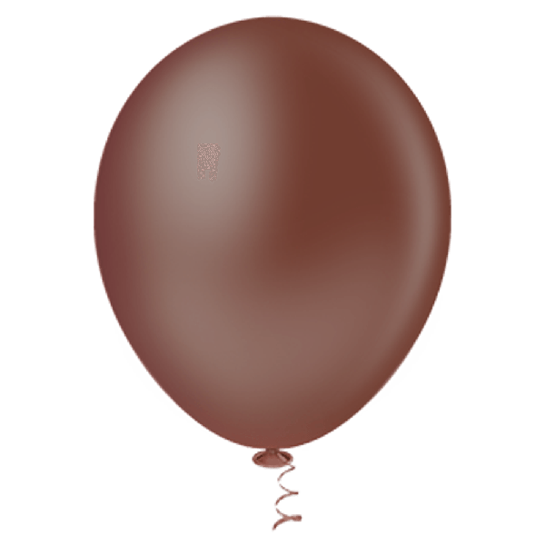 BALAO LISO REDONDO Nº09 GRANFESTA MARROM 50UN PIC PIC