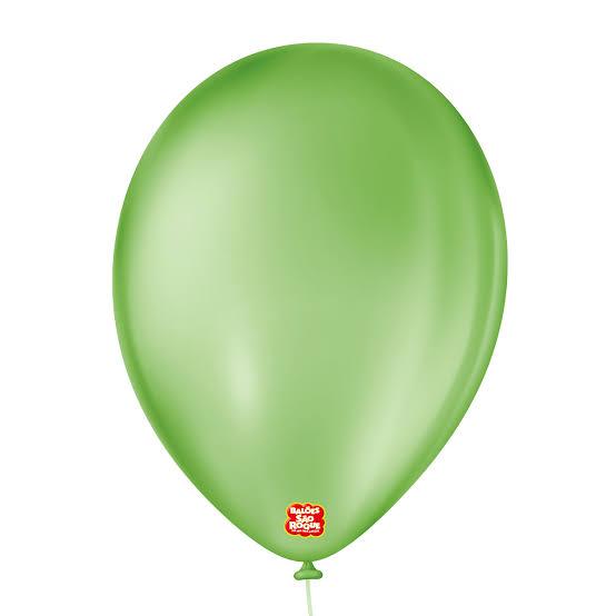 BALAO LISO REDONDO Nº09 VERDE MAÇA 50UN SAO ROQUE