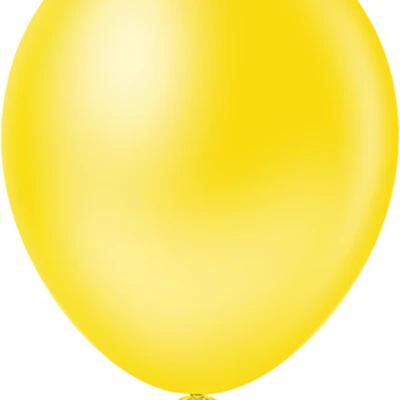 BALAO LISO REDONDO Nº12 AMARELO 25UN PIC PIC