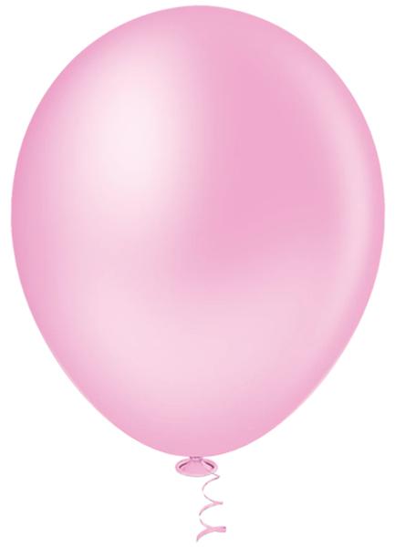 BALAO LISO REDONDO Nº12 ROSA BABY 25UN PIC PIC