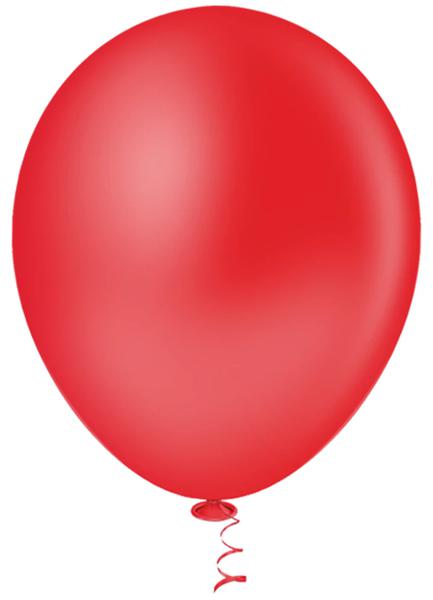 BALAO LISO REDONDO Nº12 VERMELHO 12UN PIC PIC