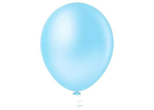 BALAO LISO REDONDO Nº16 AZUL CLARO 12UN PIC PIC