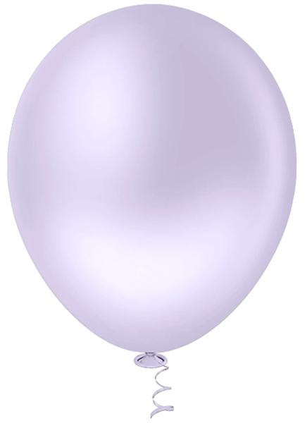 BALAO LISO REDONDO Nº16 LILAS CANDY 12UN PIC PIC