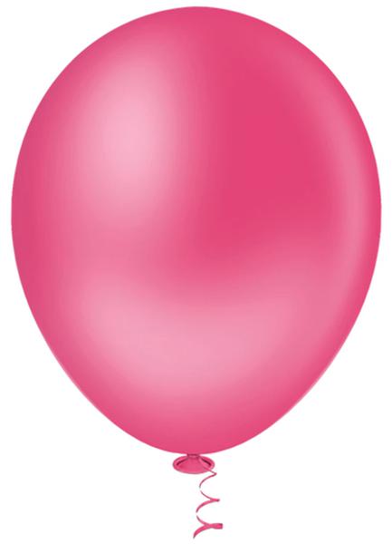 BALAO LISO REDONDO Nº16 PINK 12UN PIC PIC