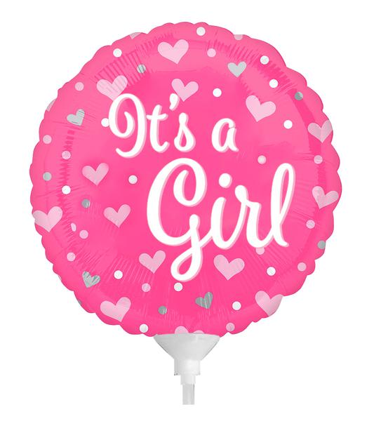 BALAO METALIZADO 10" BABY GIRL UN CELEBRATOON